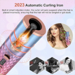 Cordless Automatic Hair Curler – Portable Rotating Curling Wand with Auto Shut-Off | Effortless Curls Anytime, Anywhere - Image 6